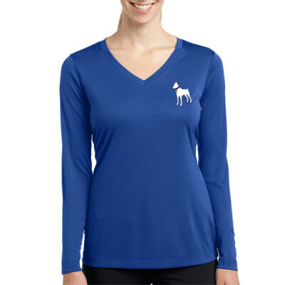 LC - Ladies Long Sleeve PosiCharge ® Competitor V Neck Tee Thumbnail
